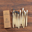 Escova de Dentes de Bambu com 10.000 Cerdas Ultramacias – Kit com 10 Unidades
