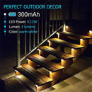 Lâmpada Solar LED Branco Quente para Degraus 1 pcs 2 pcs 4 pcs 12 pcs 16 pcs 20 pcs - eKoloja