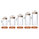 Pote de Vidro com Tampa de Bambu 250ml 300ml 350ml 450ml - eKoloja