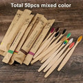 Kit 30 Escova de Dentes de Bambu – Cerdas Macias (Pague 20 Leve 30)