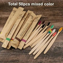 Kit 30 Escova de Dentes de Bambu – Cerdas Macias (Pague 20 Leve 30)