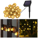 Luzes de Fadas Solares com 100 LEDs em Globos de Cristal - eKoloja