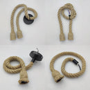 Luzes Suspensas com Corda de Cânhamo Vintage Estilo Industrial - eKoloja