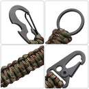 Mosquetão com Corda Paracord Militar - eKoloja
