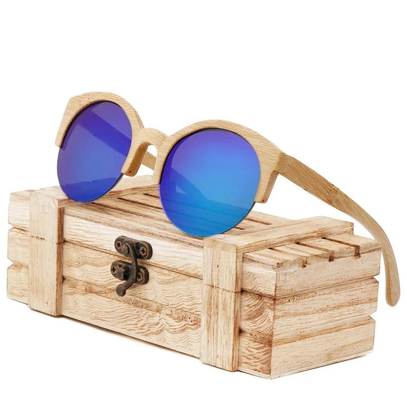 Óculos de Sol Quadrados em Bambu para Homens e Mulheres - eKoloja