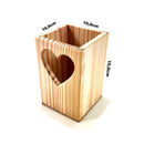 Porta Colher em Madeira Pinus com 4 Colheres – Organização e Charme para Cozinha