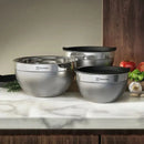 Conjunto de Bowls Tigelas de Inox Electrolux com Tampa Plástica