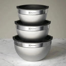 Conjunto de Bowls Tigelas de Inox Electrolux com Tampa Plástica