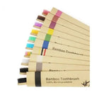 Kit Escovas de Bambu Ecológicas Natural Macias Com Cores Sortidas