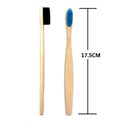 Kit Escovas de Bambu Ecológicas Natural Macias Com Cores Sortidas