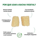 Kit 20 Buchas Vegetais (Pedaços 12 A 15 cm)