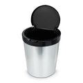Lixeira Cesto Inox Metalizado 09 Litros Com Tampa Click Label Vermelho Rose Gold Banheiro Cozinha