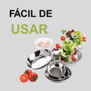 Conjunto Kit 5 Bowls Inox Tigelas Panela Saladeira Multiuso Inox Cozinha Saladas