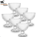 Jogo De Sobremesa Tigela Bowl 12 Peças 120ml Em Vidro Desenhado