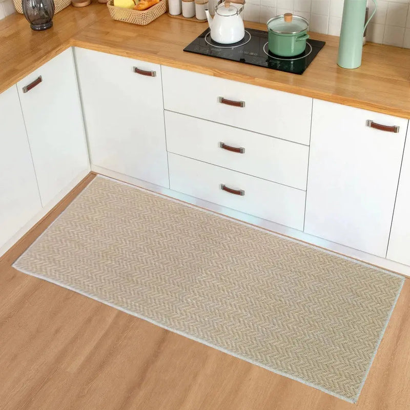 Tapete Passadeira de Cozinha Antiderrapante Sisal 1,50m x 0,50m – Estilo, Conforto e Segurança